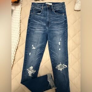 Super skinny ultra high rise Abercrombie women’s jeans LONG